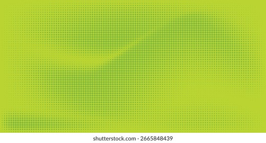 Dots halftone green color pattern gradient texture with technology digital background. Dots pop art comics with nature graphic design EPS 10