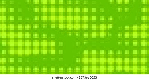 Dots halftone green color pattern gradient texture with technology digital background. Dots pop art comics with nature graphic design.