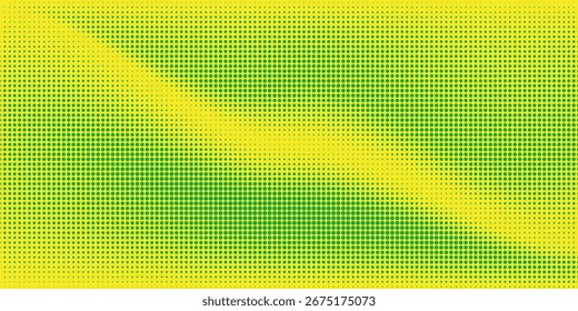 Dots halftone green color pattern gradient texture with technology digital background. Dots pop art comics with nature graphic design