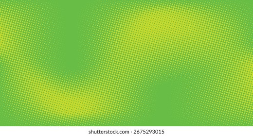 Pontos de meio-tom verde cor padrão textura gradiente com tecnologia digital fundo. Modernos pontos pop art quadrinhos com design gráfico natureza.Eps 10