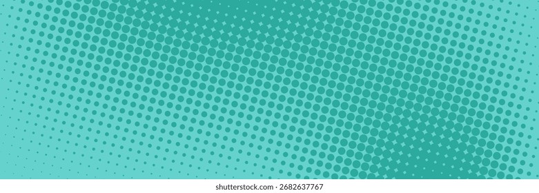 Dots halftone green color pattern gradient texture background. vector ilustration	