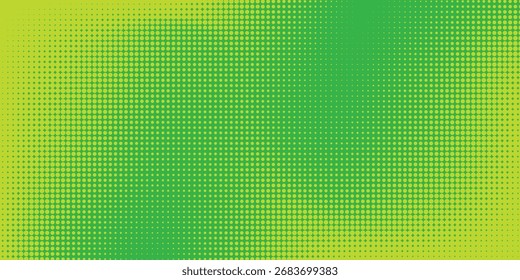 Dots halftone green color pattern gradient texture with technology digital background.