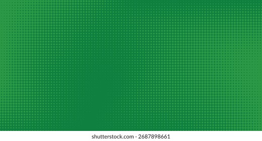 Dots halftone green color pattern gradient texture with technology digital background. Dots pop art comics with nature graphic design.