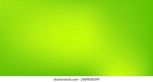 Dots halftone green color pattern gradient texture with technology digital background. Dots pop art comics with nature graphic design.