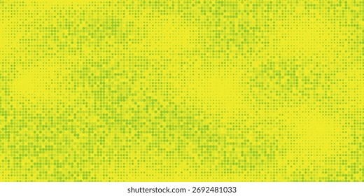 Textura de gradiente de patrón de color verde semitono de puntos con tecnología de fondo digital. Cómics de arte pop con Diseño gráfico de la naturaleza