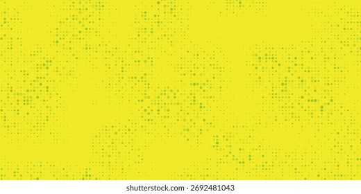 Textura de gradiente de patrón de color verde semitono de puntos con tecnología de fondo digital. Cómics de arte pop con Diseño gráfico de la naturaleza
