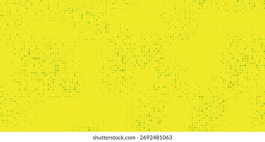 Textura de gradiente de patrón de color verde semitono de puntos con tecnología de fondo digital. Cómics de arte pop con Diseño gráfico de la naturaleza