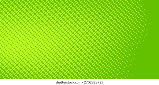 Dots halftone green color pattern gradient texture with technology digital background. Aesthetic Dots pop art comics with nature graphic design.