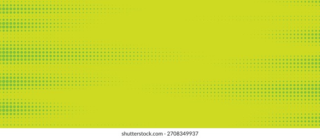 Textura de gradiente de patrón de color verde semitono de puntos con tecnología de fondo digital. Cómics de arte pop con Diseño gráfico de la naturaleza
