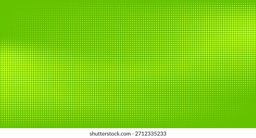 Textura de gradiente de patrón de color verde semitono de puntos con tecnología de fondo digital. Cómics de arte pop de Modern Dots con arte conceptual de Diseño gráfico de naturaleza