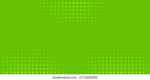 Dots halftone green color pattern gradient texture with technology digital background. Dots pop art comics with nature graphic design.