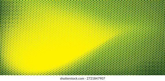 Dots halftone green color pattern gradient texture with technology digital background. Dots pop art comics with nature graphic design.