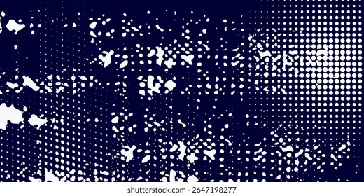 Dots halftone grunge white and blue color pattern gradient grunge texture background. Dots pop art comics sport style simple art modern good abstract natural