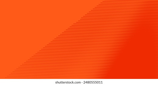 Dots halftone orange color pattern gradient texture with technology digital background. Dots pop art comics with summer background.