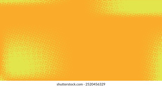 Dots halftone orange color pattern gradient texture with technology digital background. Dots pop art comics with summer background.