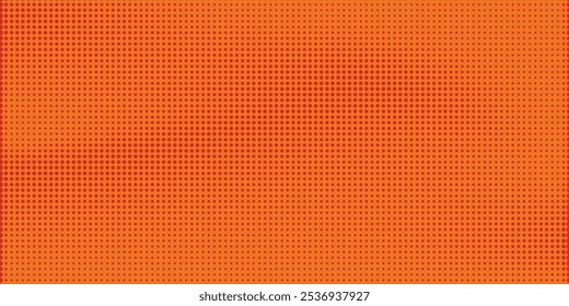 Dots halftone orange color pattern gradient texture with technology digital background. Dots pop art comics with summer background.