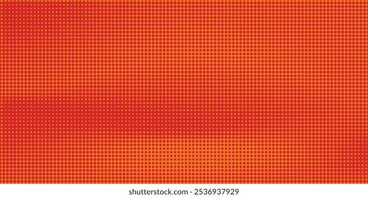 Dots halftone orange color pattern gradient texture with technology digital background. Dots pop art comics with summer background.