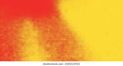 Dots halftone orange color pattern gradient texture with technology digital background. Dots pop art comics with summer background eps 10	