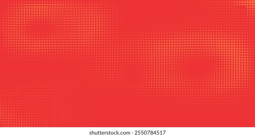 Dots halftone orange color pattern gradient texture with technology digital background. Dots pop art comics with summer background eps 10