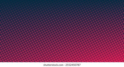 Textura de gradiente de patrón de color naranja semitono de puntos con tecnología de fondo digital. Cómics de arte pop de puntos con fondo de verano.