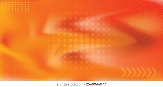 Dots halftone orange color pattern gradient texture with technology digital background. Dots pop art comics with summer background.
