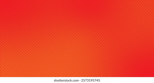 Dots halftone orange color pattern gradient texture with technology digital background. Dots pop art comics. eps 10
