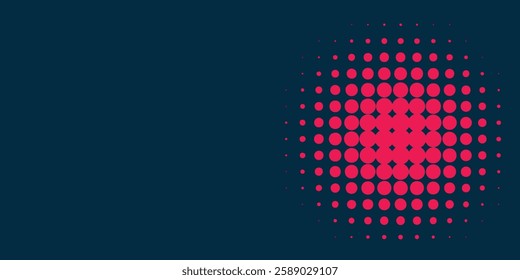 Dots halftone orange color pattern gradient texture with technology digital background. Dots pop art comics with summer background.