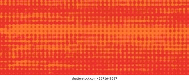 Dots halftone orange color pattern gradient texture with technology digital background. Dots pop art comics with summer background