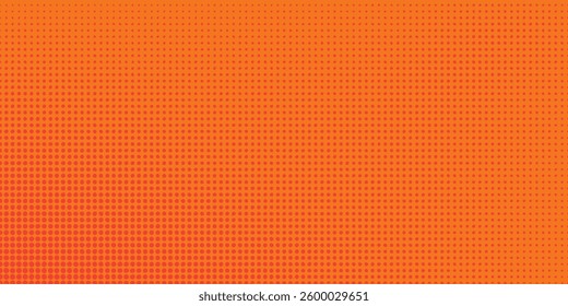 Dots halftone orange color pattern gradient texture with technology digital background. Dots pop art comics with summer background.