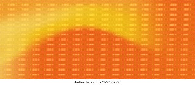 Dots halftone orange color pattern gradient texture with technology digital background. Dots pop art comics with nature graphic design