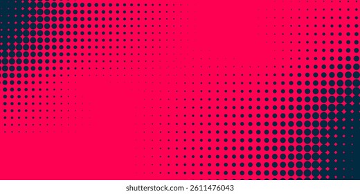 Dots halftone orange color pattern gradient texture with technology digital background. Dots pop art comics with summer background.