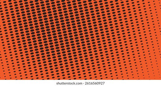 Dots halftone orange color pattern gradient texture with technology digital background. Good modern abstract nice