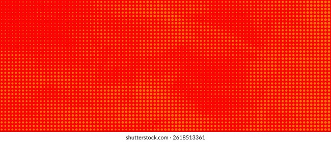 Dots halftone orange color pattern gradient texture with technology digital background. Dots pop art comics with summer background.