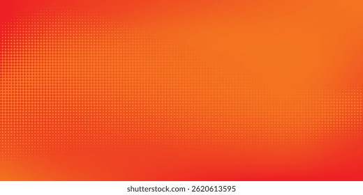 Pontos de meio-tom laranja cor padrão textura gradiente com tecnologia digital fundo.