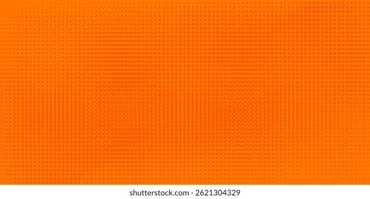 Textura de gradiente de patrón de color naranja semitono de puntos con tecnología de fondo digital. Cómics de arte pop de puntos con fondo de verano.