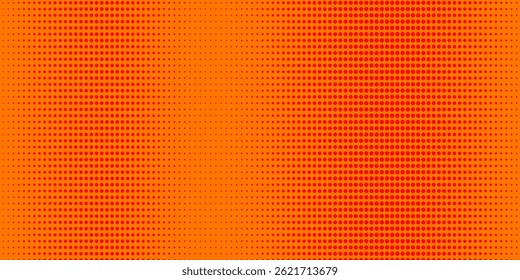 Dots Halbton orange Farbmuster Farbverlauf Textur mit Technologie digitalen Hintergrund. Punkte Pop Art Comics mit Sommerhintergrund