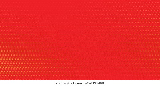 Textura de gradiente de patrón de color naranja semitono de puntos con tecnología de fondo digital. Cómics de arte pop de puntos con fondo de verano.