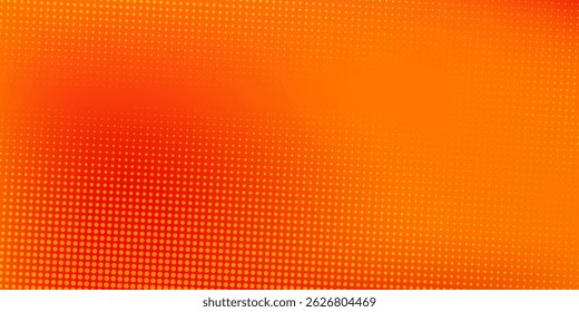 Pontos de meio-tom laranja cor padrão textura gradiente com tecnologia digital fundo. Pontos arte pop arte design moderno abstrato