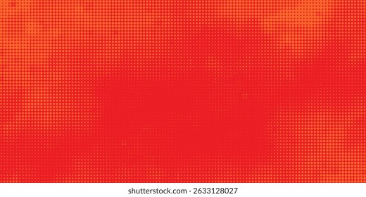 Dots halftone orange color pattern gradient texture with technology digital background. Dots pop art comics with summer background eps 10