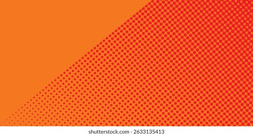 Pontos de meio-tom laranja cor padrão textura gradiente com tecnologia digital fundo. Pontos pop art quadrinhos com fundo de verão. simples