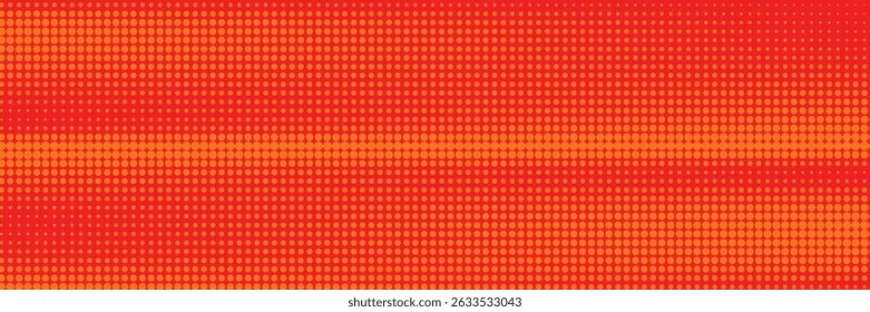Dots halftone orange color pattern gradient texture with technology digital background. eps10.