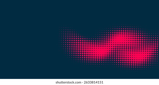 Textura de gradiente de patrón de color naranja semitono de puntos con tecnología de fondo digital. Cómics de arte pop de puntos con fondo de verano.