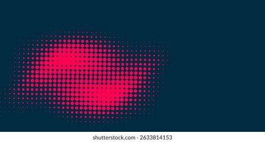 Textura de gradiente de patrón de color naranja semitono de puntos con tecnología de fondo digital. Cómics de arte pop de puntos con fondo de verano.