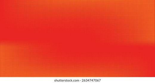 Dots halftone orange color pattern gradient texture with technology digital background. Dots pop art comics with summer background.