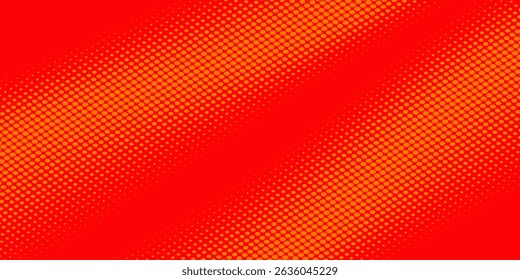 Dots halftone orange color pattern gradient texture with technology digital background. Dots pop art comics with summer background eps 10.