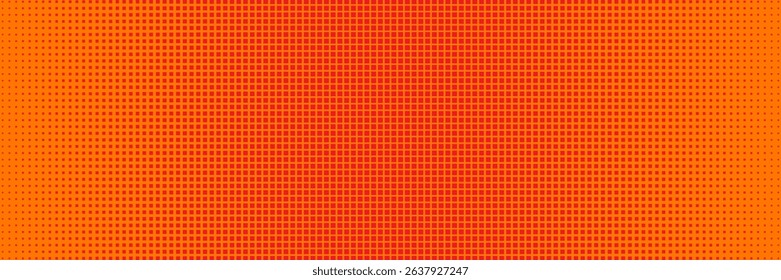Dots halftone orange color pattern gradient texture with technology digital background. Dots pop art comics with summer background vector Eps10.