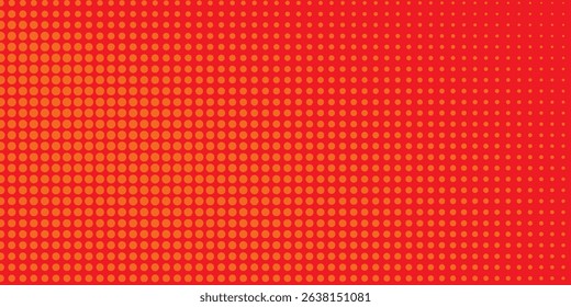 Dots halftone orange color pattern gradient texture with technology digital background. Dots pop art comics with summer background.