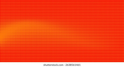 Dots halftone orange color pattern gradient texture with technology digital background. Dots Eps10