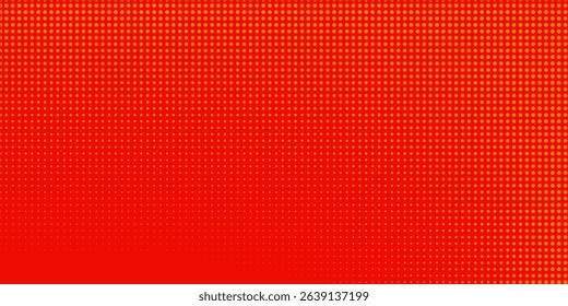 Dots halftone orange color pattern gradient texture with technology digital background. Dots pop art comics with summer background.vector ilustartion