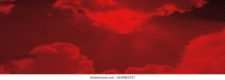 Dots halftone orange color pattern gradient texture with technology digital background. Dots pop art comics with summer background.